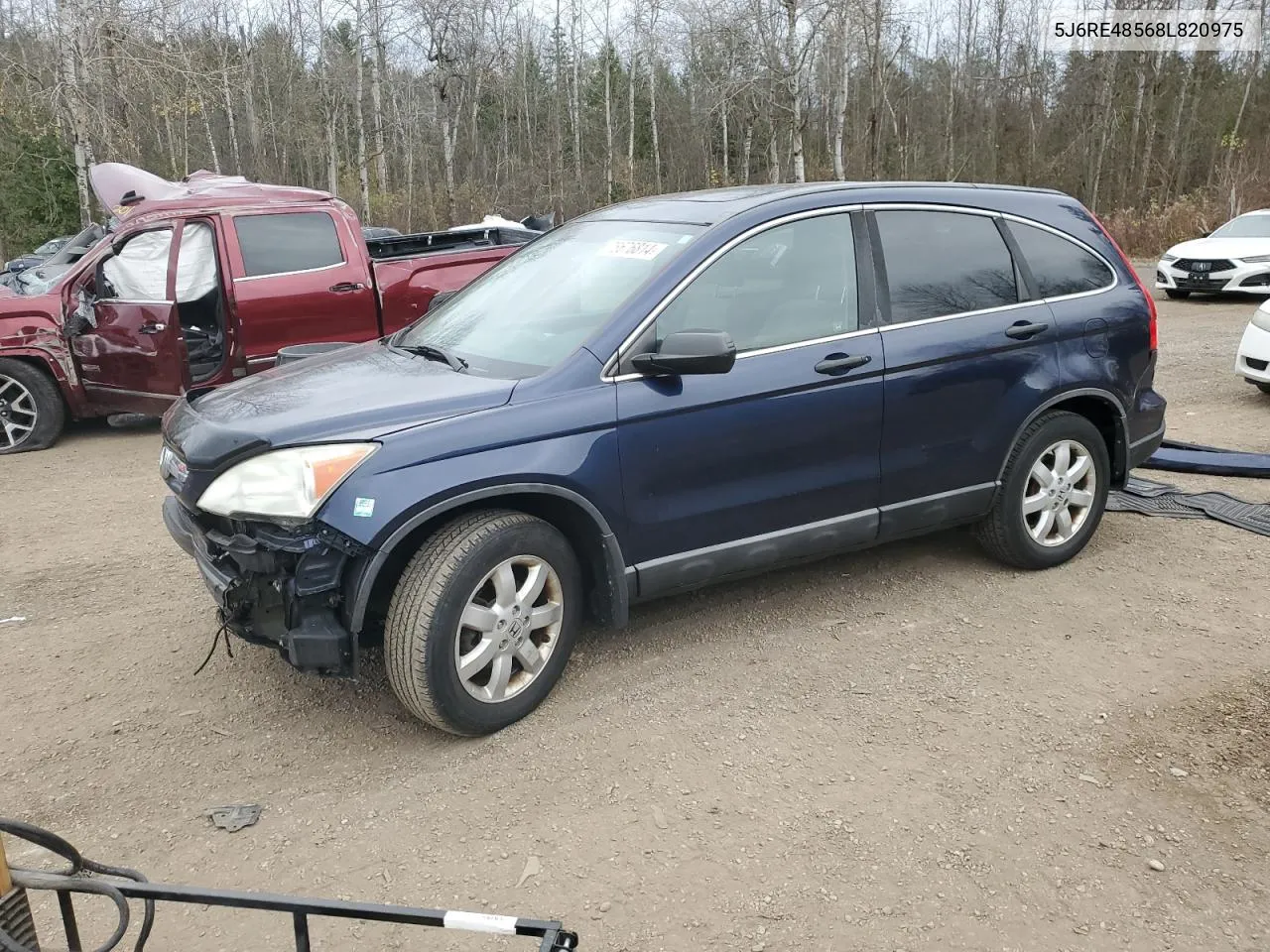 2008 Honda Cr-V Ex VIN: 5J6RE48568L820975 Lot: 78676814