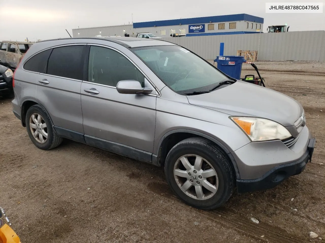 2008 Honda Cr-V Exl VIN: JHLRE48788C047565 Lot: 78692504