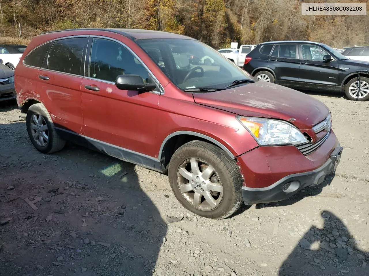 2008 Honda Cr-V Ex VIN: JHLRE48508C032203 Lot: 78904824