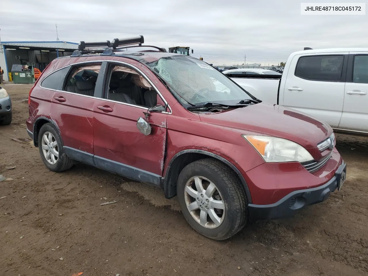 2008 Honda Cr-V Exl VIN: JHLRE48718C045172 Lot: 79046454