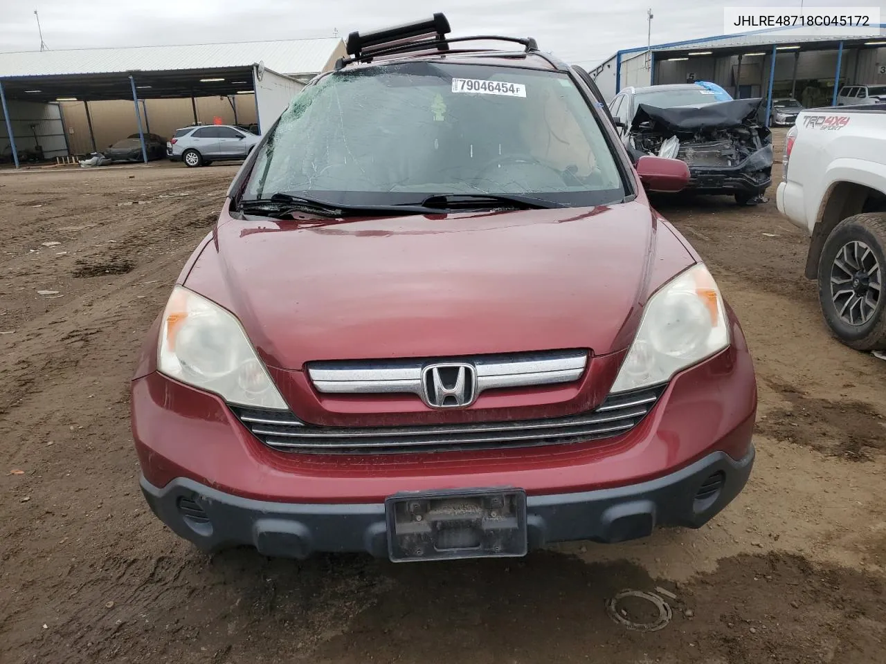 2008 Honda Cr-V Exl VIN: JHLRE48718C045172 Lot: 79046454