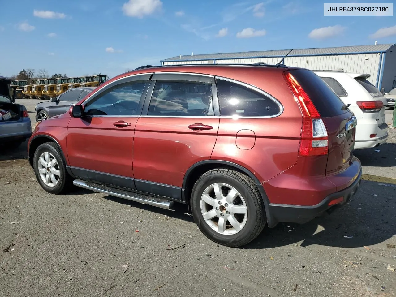 2008 Honda Cr-V Exl VIN: JHLRE48798C027180 Lot: 79201244