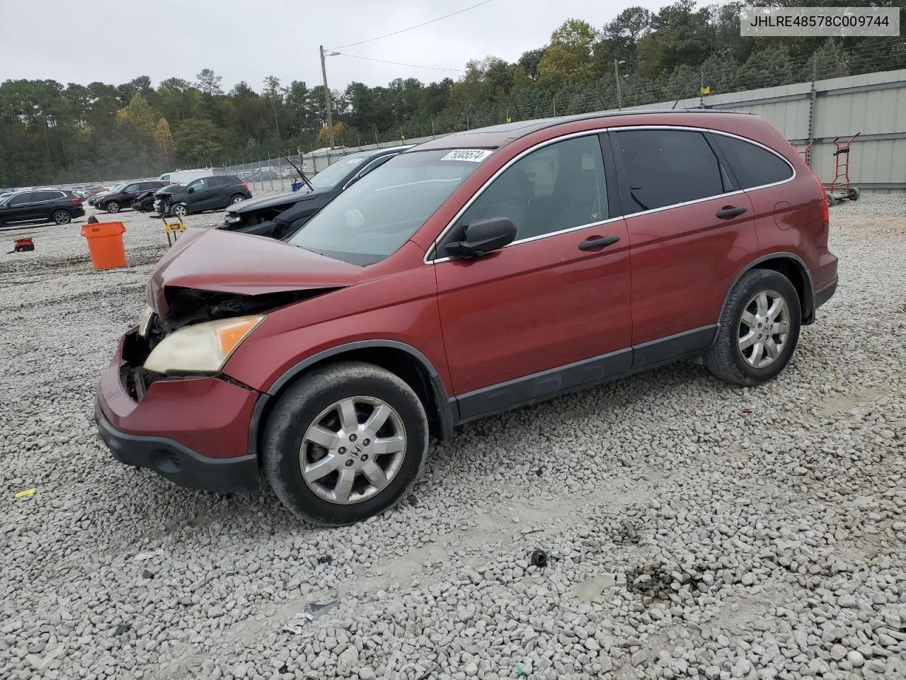 2008 Honda Cr-V Ex VIN: JHLRE48578C009744 Lot: 79305574