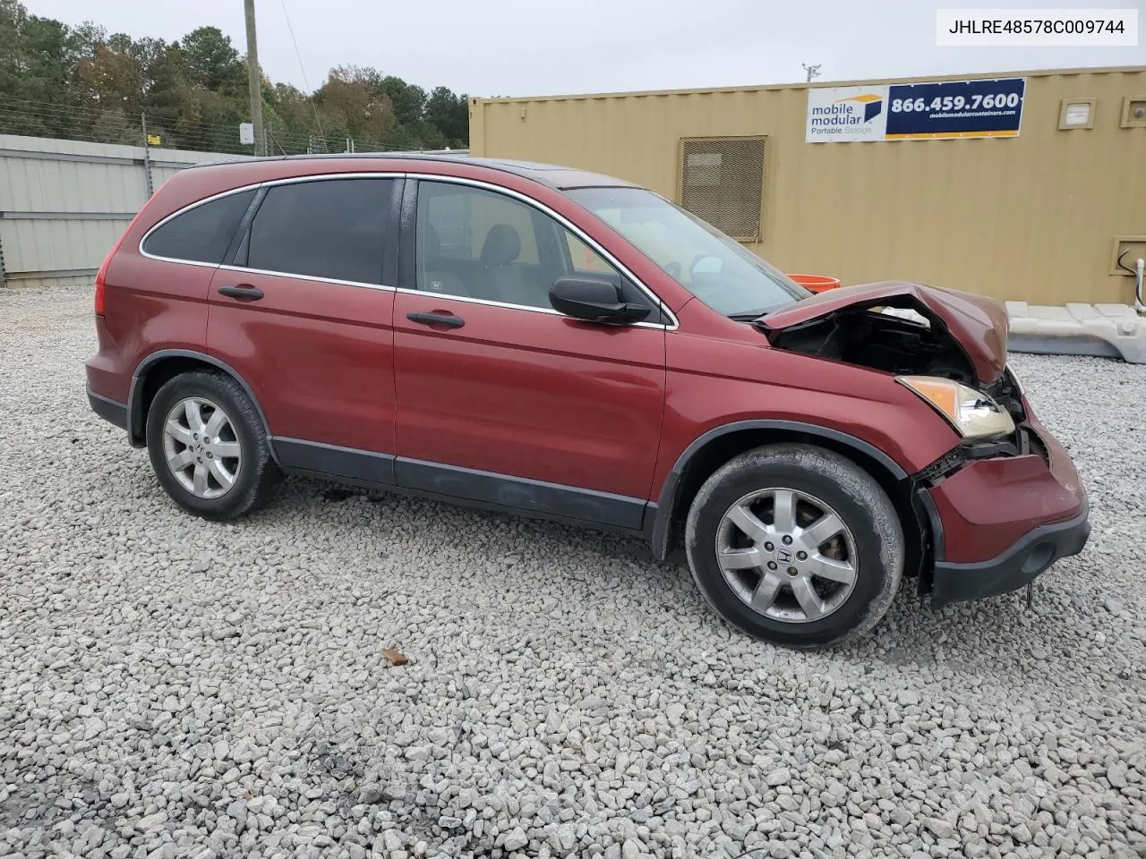 2008 Honda Cr-V Ex VIN: JHLRE48578C009744 Lot: 79305574