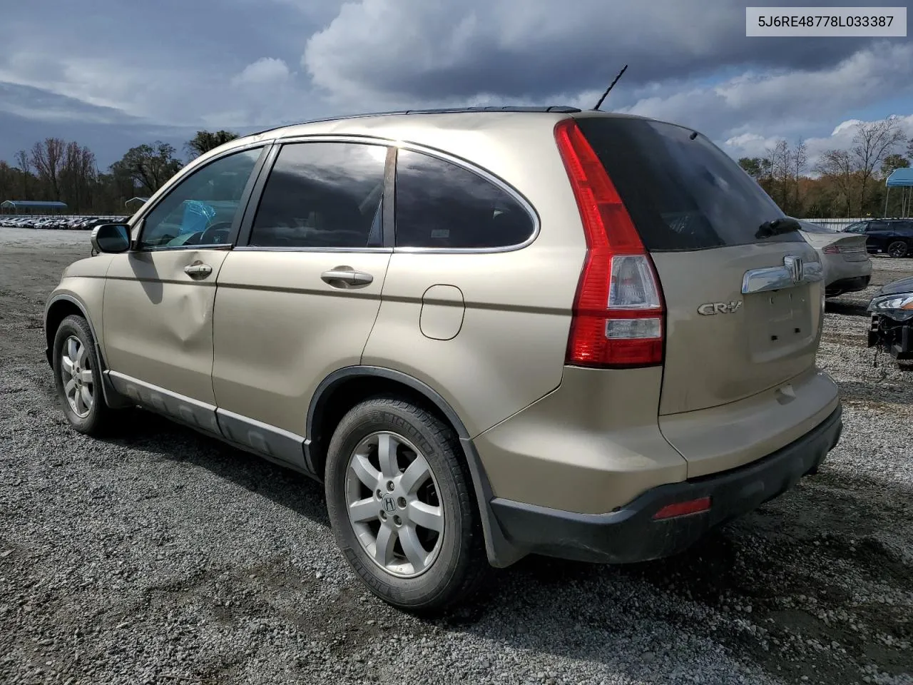 2008 Honda Cr-V Exl VIN: 5J6RE48778L033387 Lot: 79557824