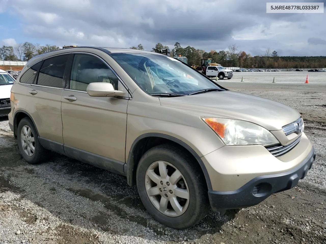 2008 Honda Cr-V Exl VIN: 5J6RE48778L033387 Lot: 79557824