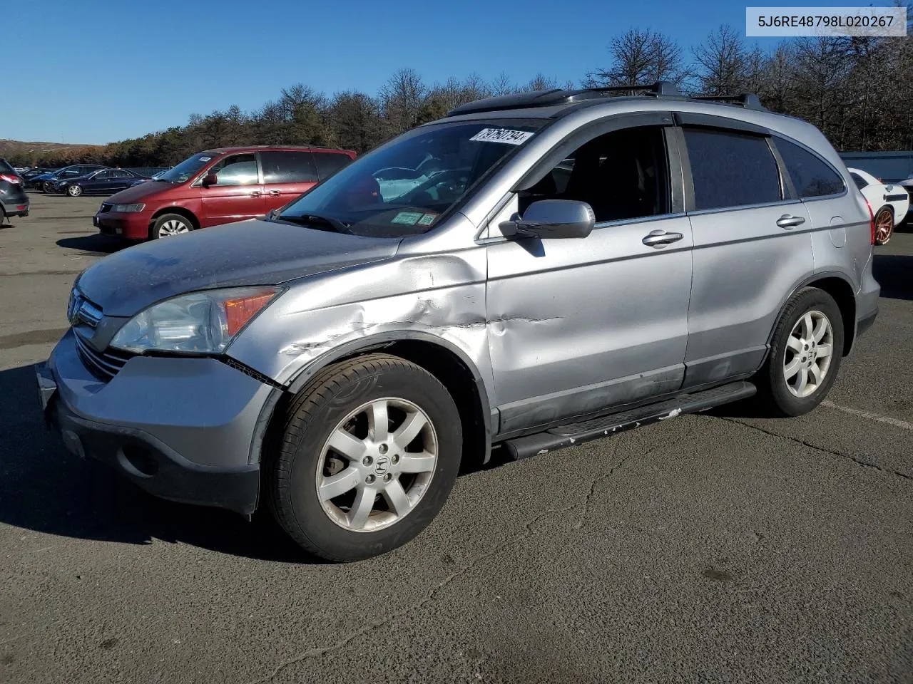 2008 Honda Cr-V Exl VIN: 5J6RE48798L020267 Lot: 79760794