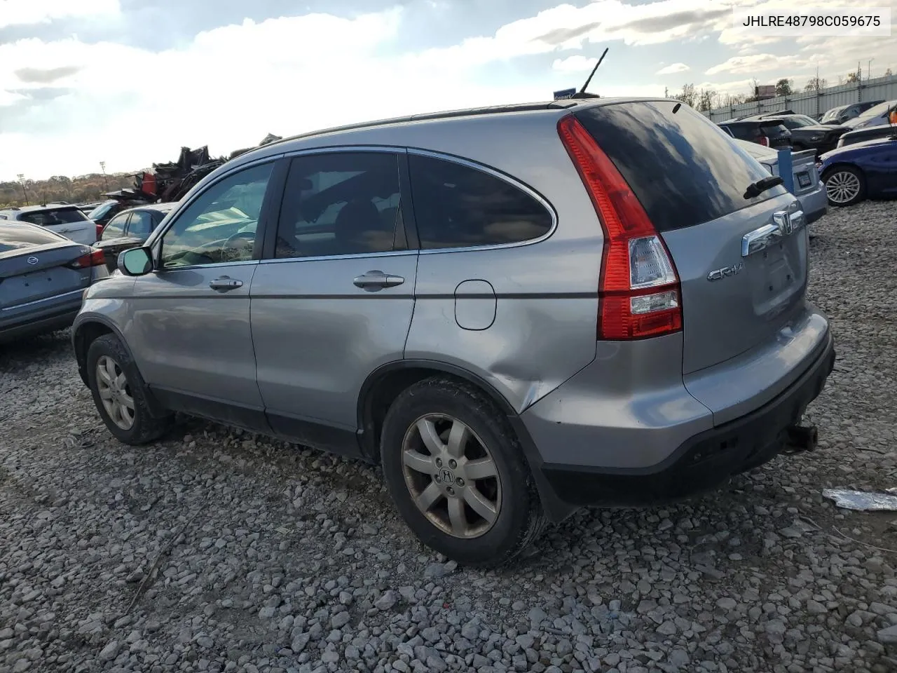 2008 Honda Cr-V Exl VIN: JHLRE48798C059675 Lot: 79829774