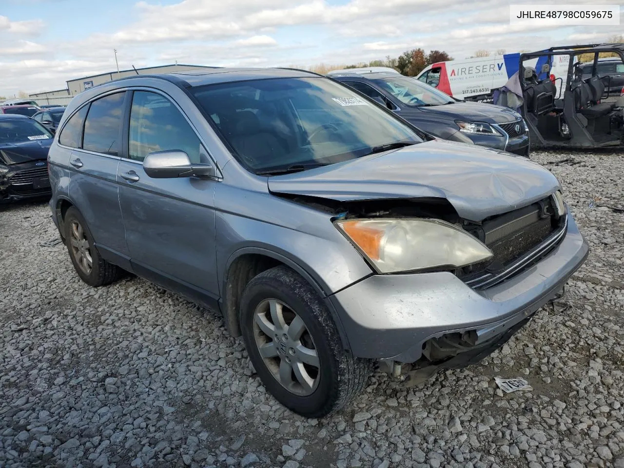 2008 Honda Cr-V Exl VIN: JHLRE48798C059675 Lot: 79829774