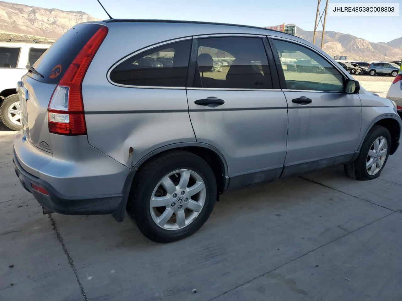 2008 Honda Cr-V Ex VIN: JHLRE48538C008803 Lot: 80156384