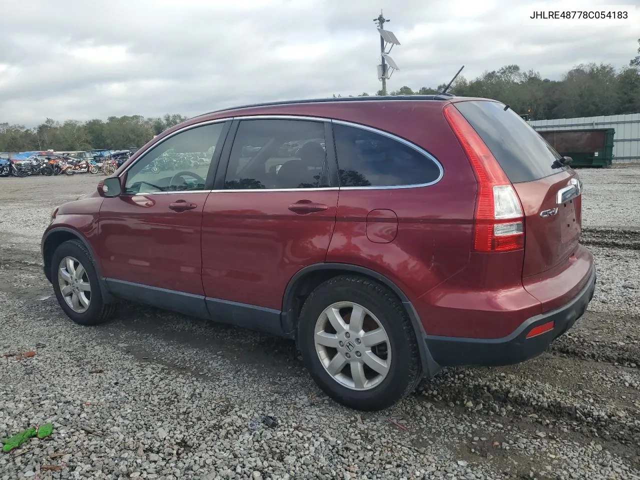 2008 Honda Cr-V Exl VIN: JHLRE48778C054183 Lot: 80373674