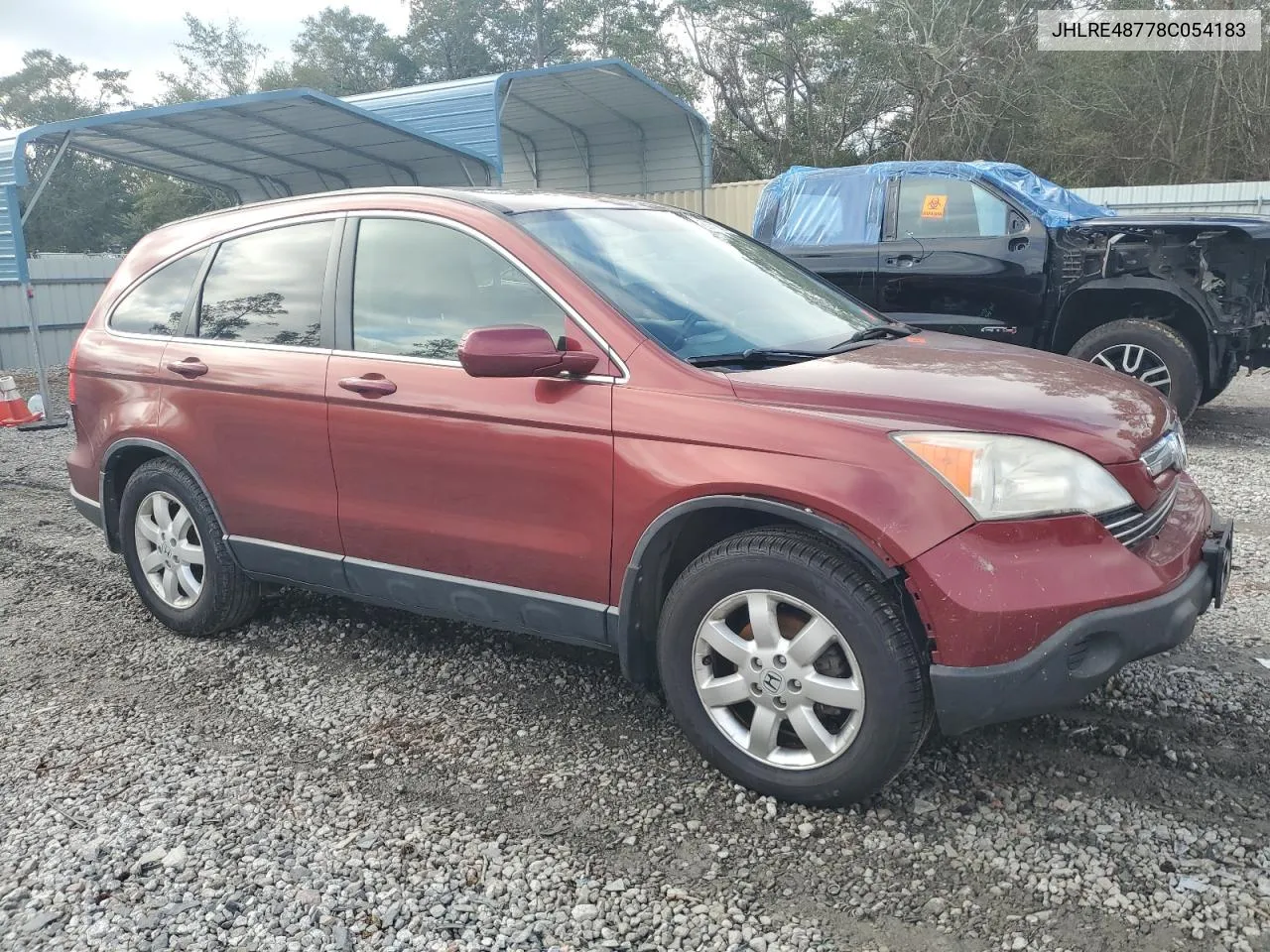 2008 Honda Cr-V Exl VIN: JHLRE48778C054183 Lot: 80373674