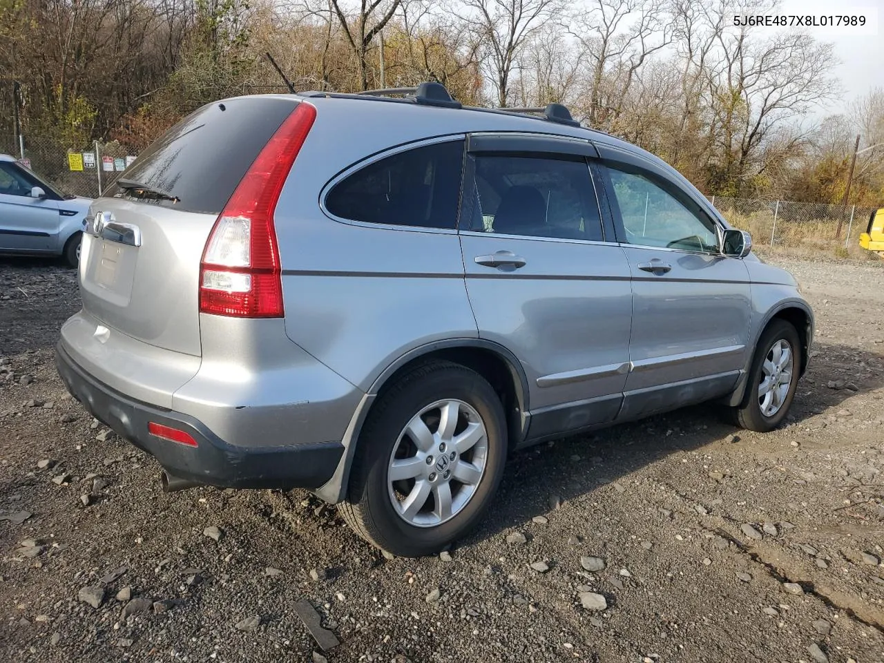 2008 Honda Cr-V Exl VIN: 5J6RE487X8L017989 Lot: 80414544