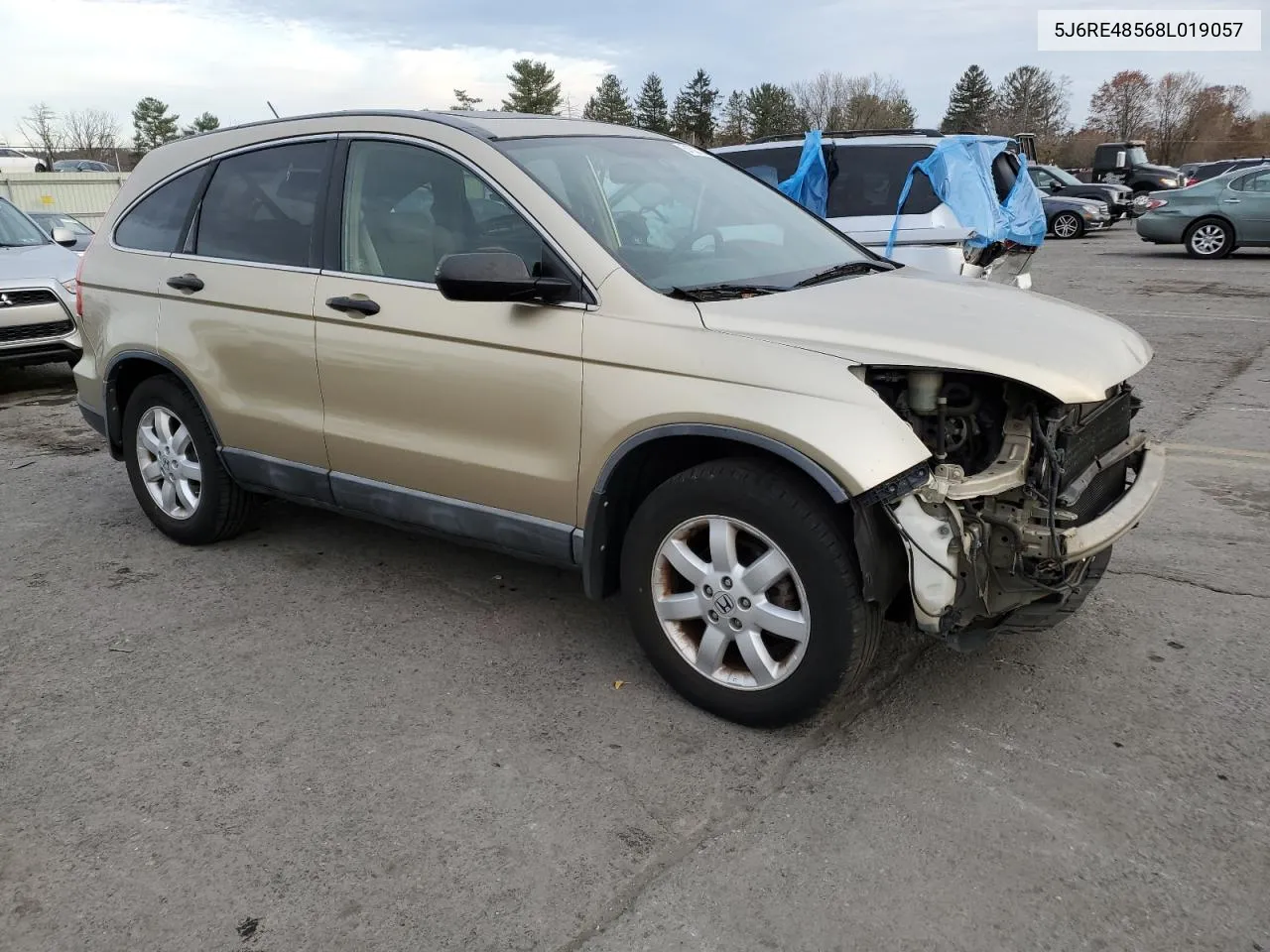 2008 Honda Cr-V Ex VIN: 5J6RE48568L019057 Lot: 81321234