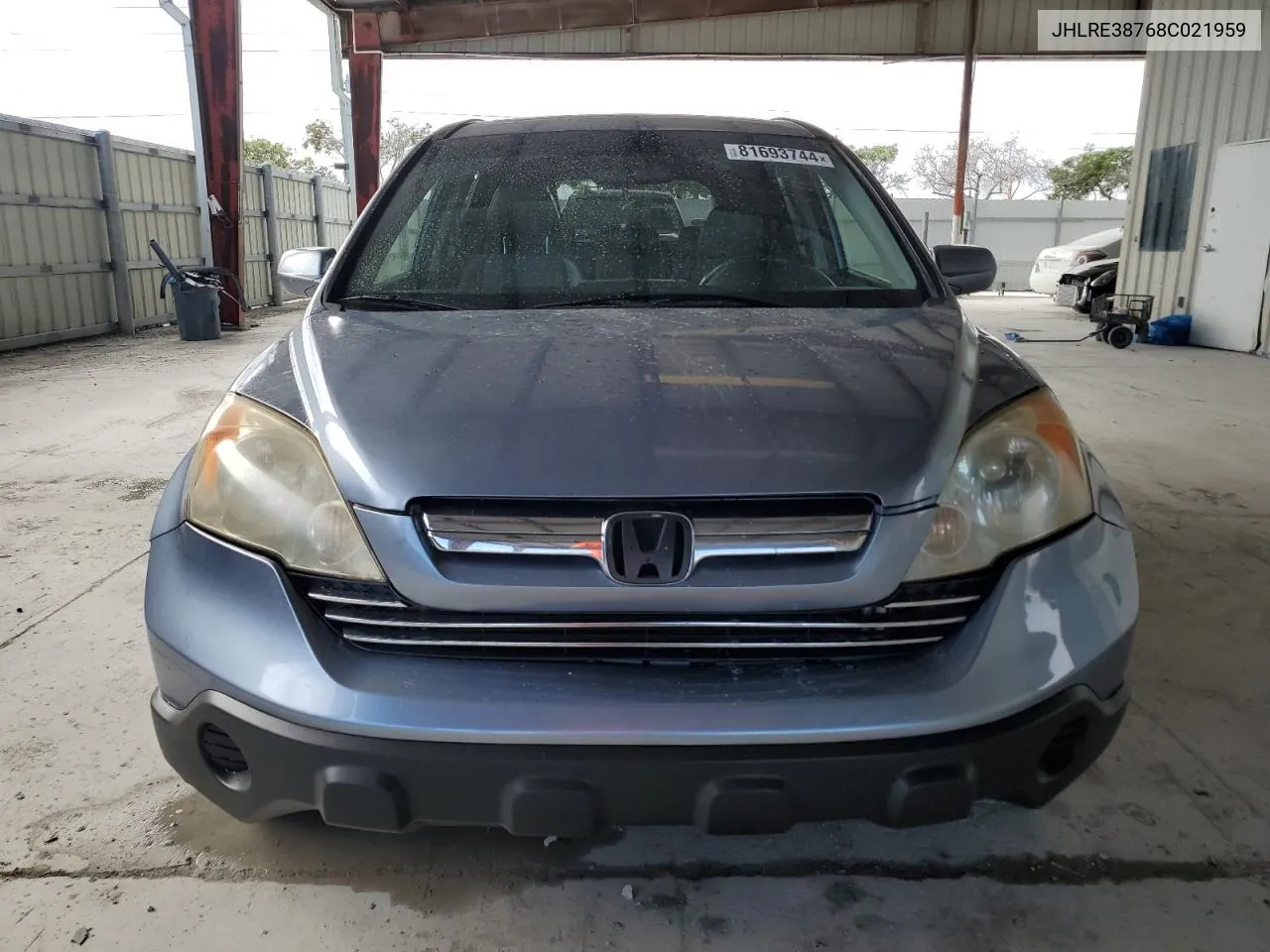 2008 Honda Cr-V Exl VIN: JHLRE38768C021959 Lot: 81693744