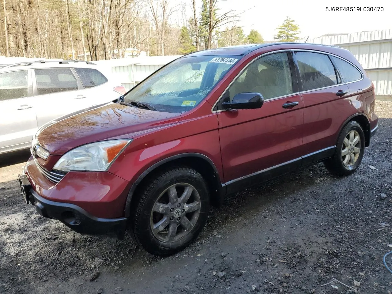 2009 Honda Cr-V Ex VIN: 5J6RE48519L030470 Lot: 51964344