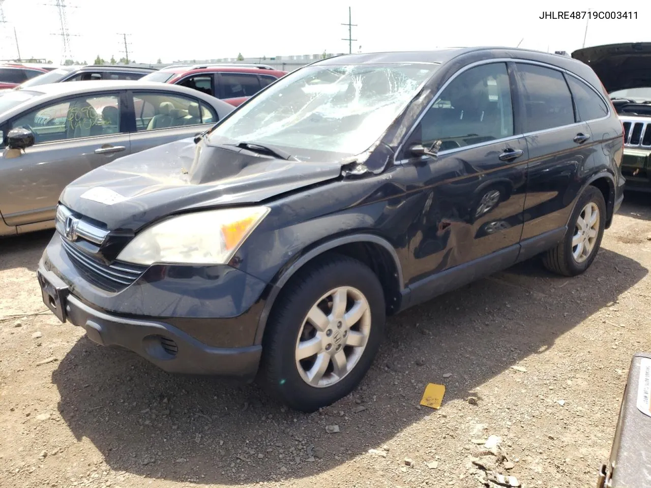 JHLRE48719C003411 2009 Honda Cr-V Exl