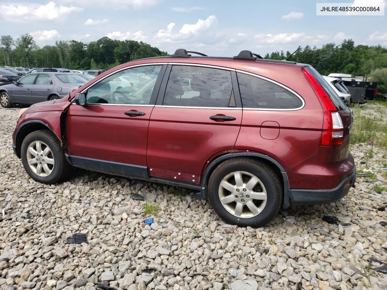 2009 Honda Cr-V Ex VIN: JHLRE48539C000864 Lot: 62237394