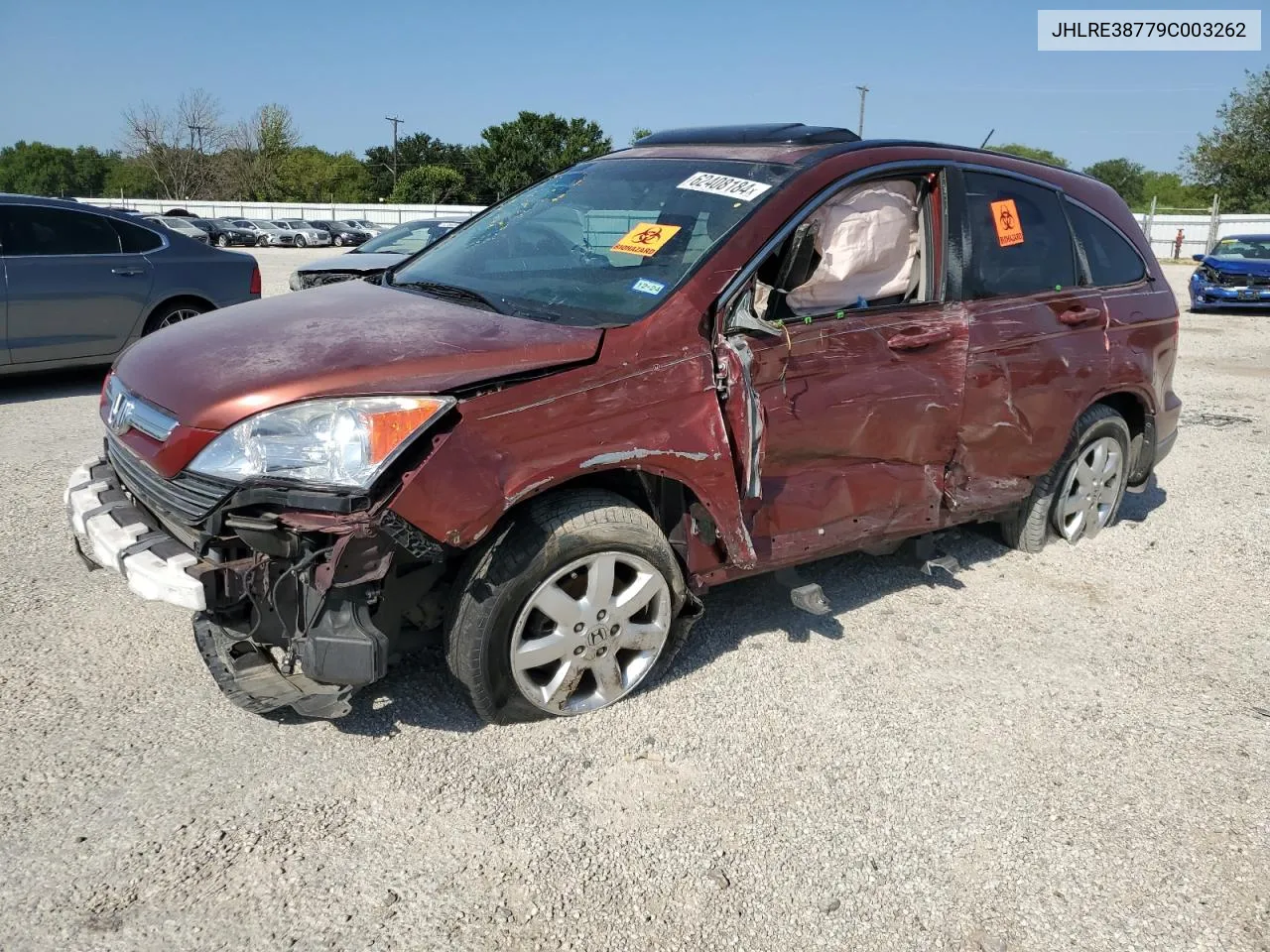 2009 Honda Cr-V Exl VIN: JHLRE38779C003262 Lot: 62408184