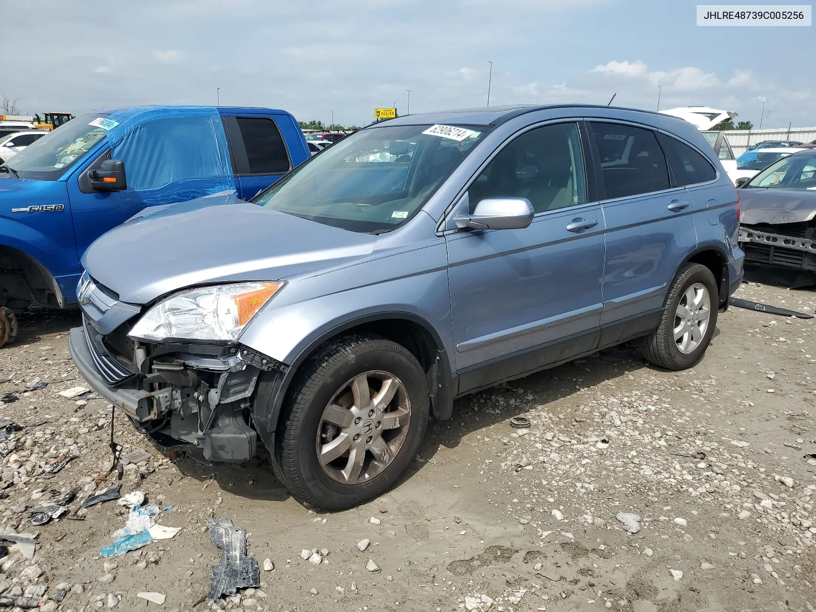 JHLRE48739C005256 2009 Honda Cr-V Exl