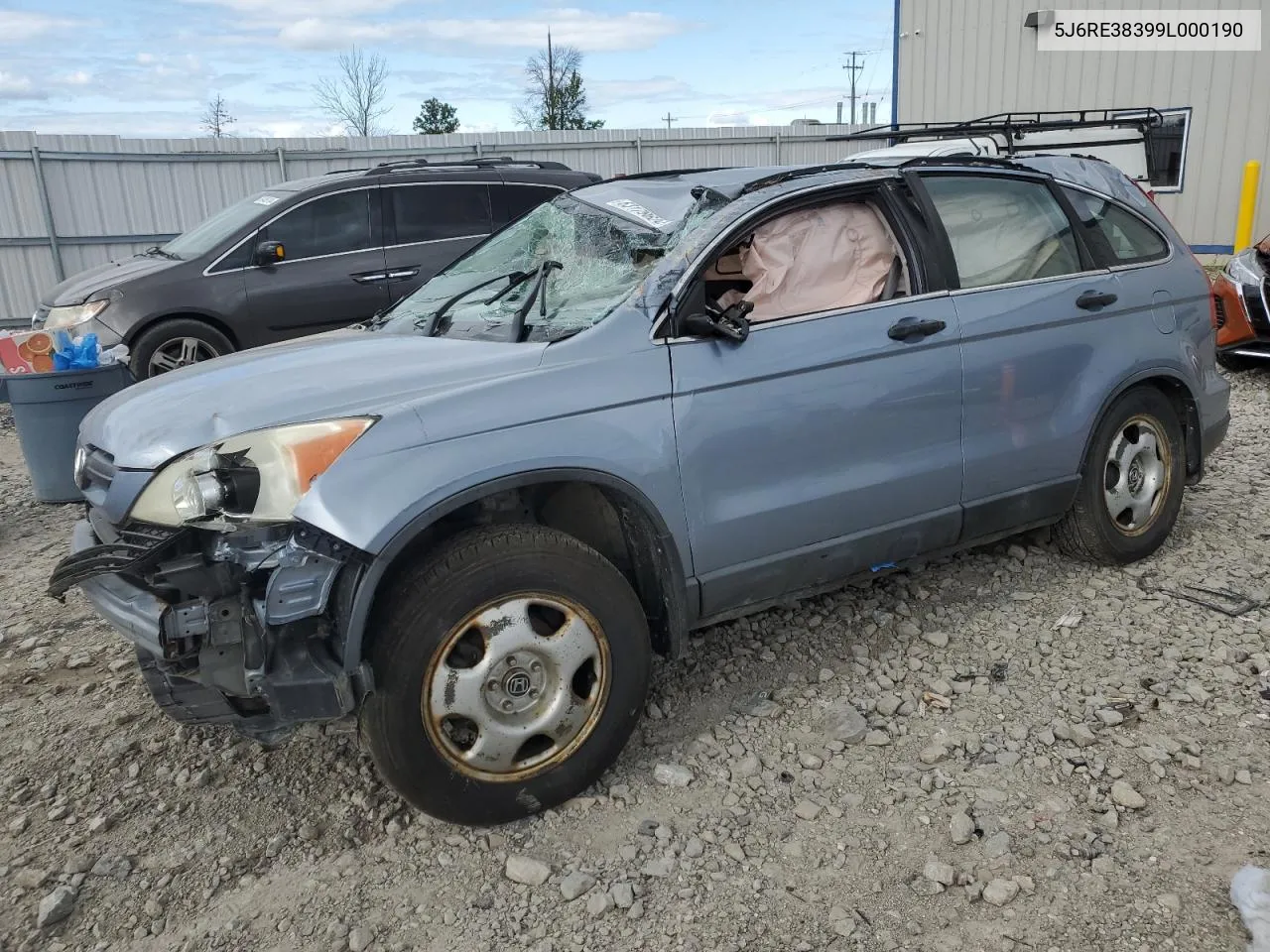 5J6RE38399L000190 2009 Honda Cr-V Lx