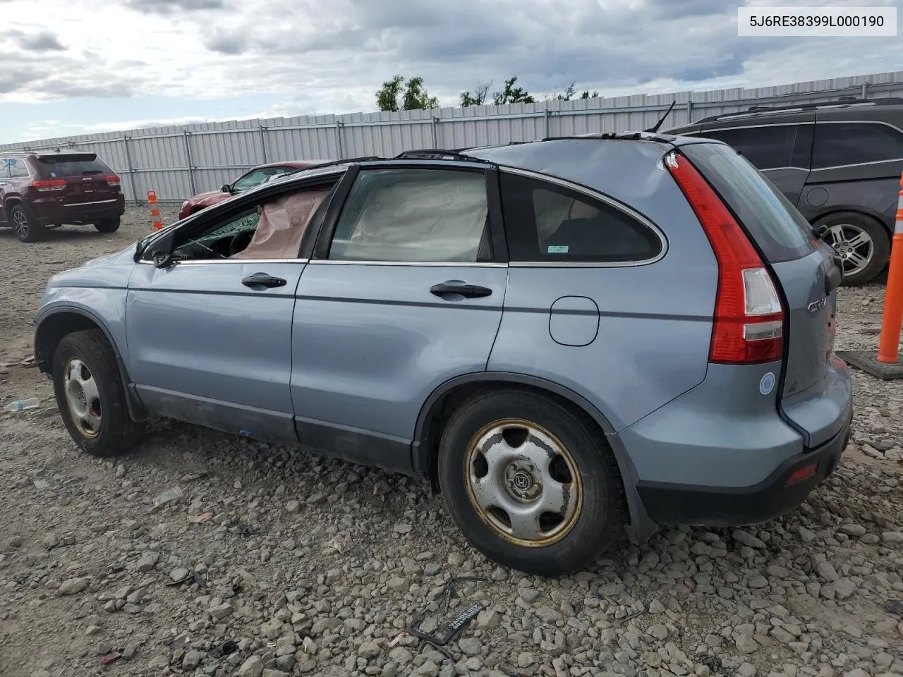 5J6RE38399L000190 2009 Honda Cr-V Lx