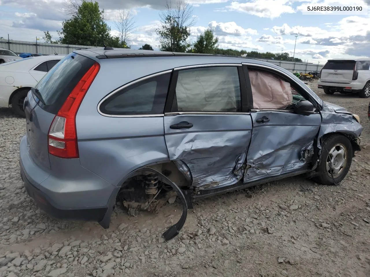 5J6RE38399L000190 2009 Honda Cr-V Lx