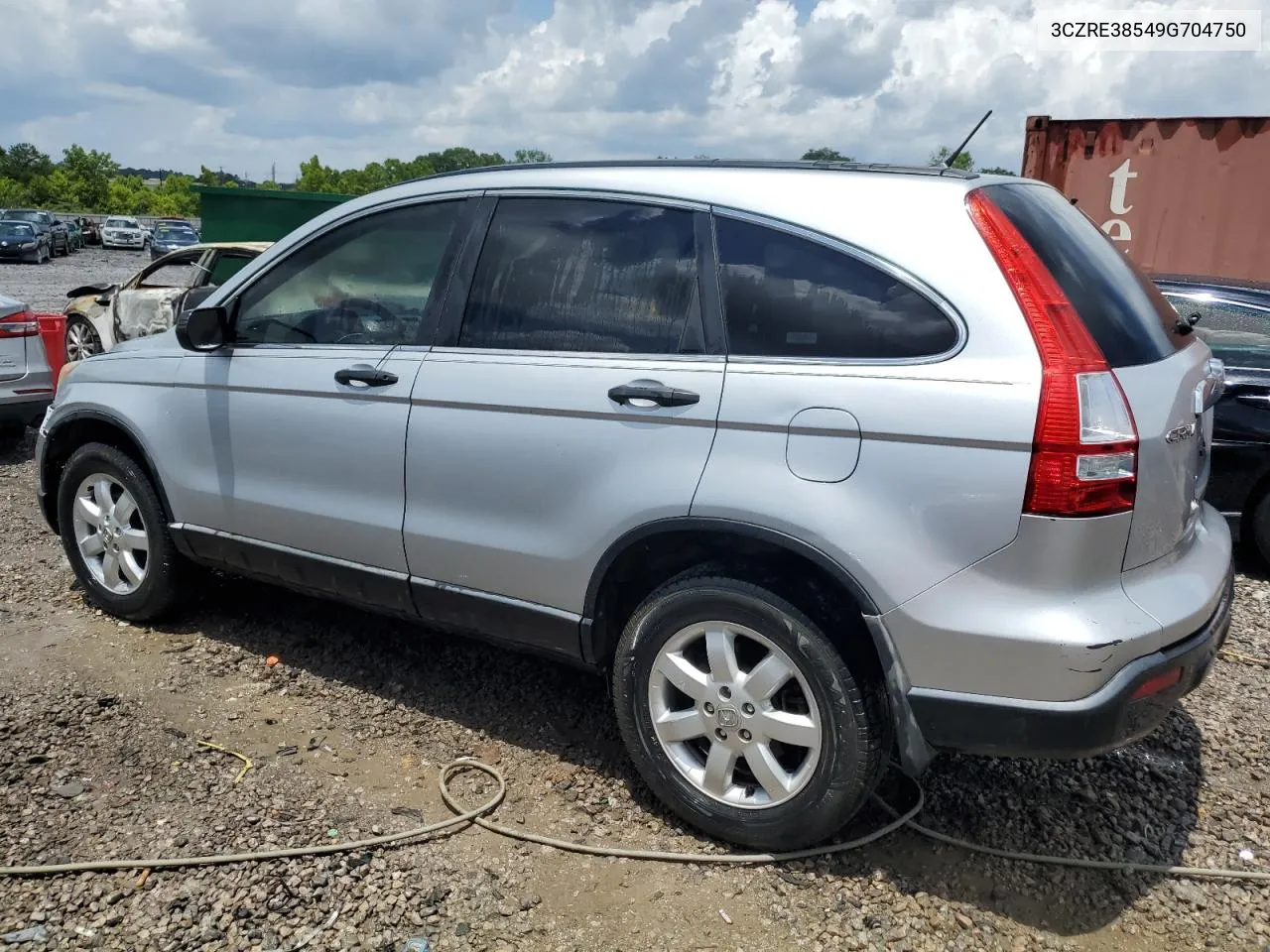 2009 Honda Cr-V Ex VIN: 3CZRE38549G704750 Lot: 63618034