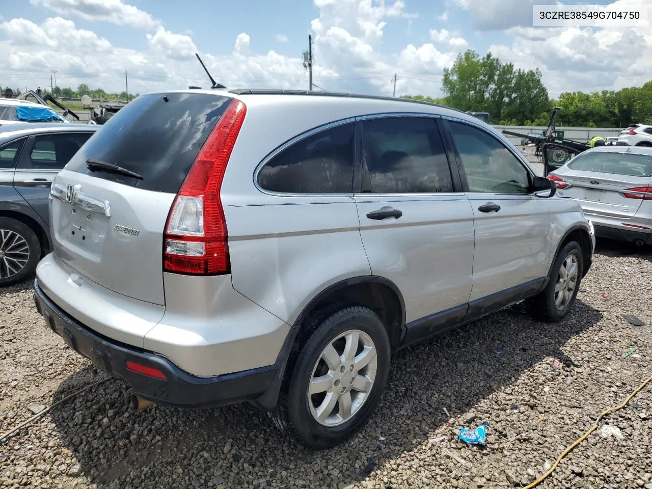 2009 Honda Cr-V Ex VIN: 3CZRE38549G704750 Lot: 63618034