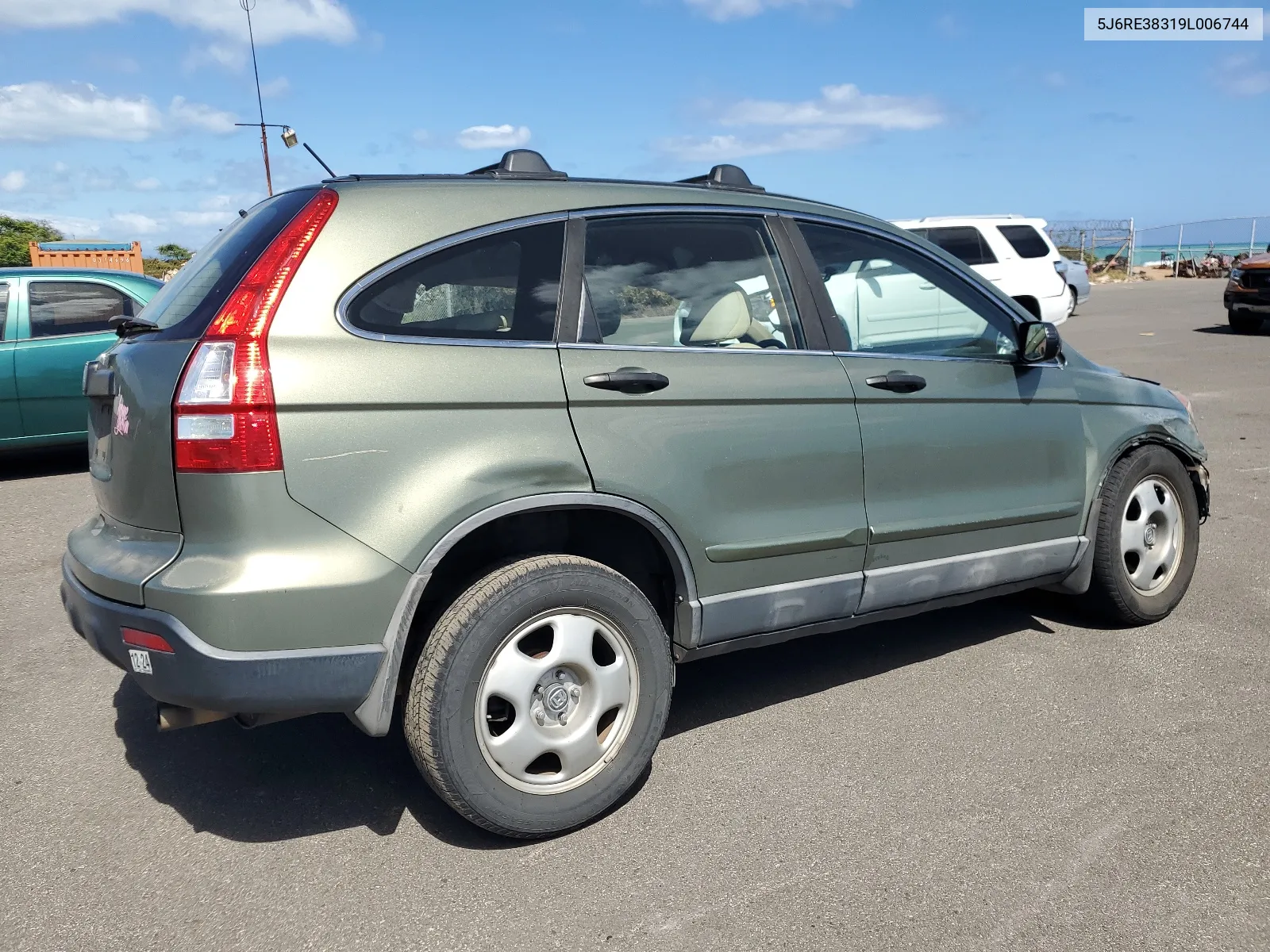 2009 Honda Cr-V Lx VIN: 5J6RE38319L006744 Lot: 63657704