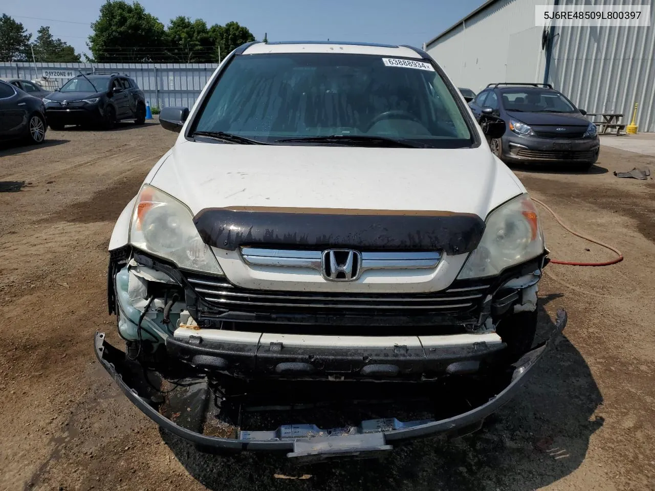 2009 Honda Cr-V Ex VIN: 5J6RE48509L800397 Lot: 63888934