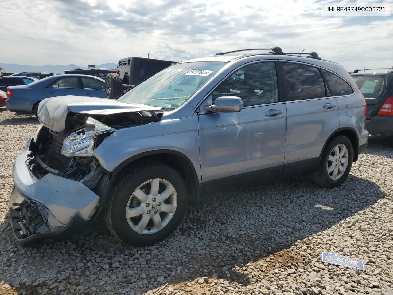 2009 Honda Cr-V Exl VIN: JHLRE48749C005721 Lot: 64007064