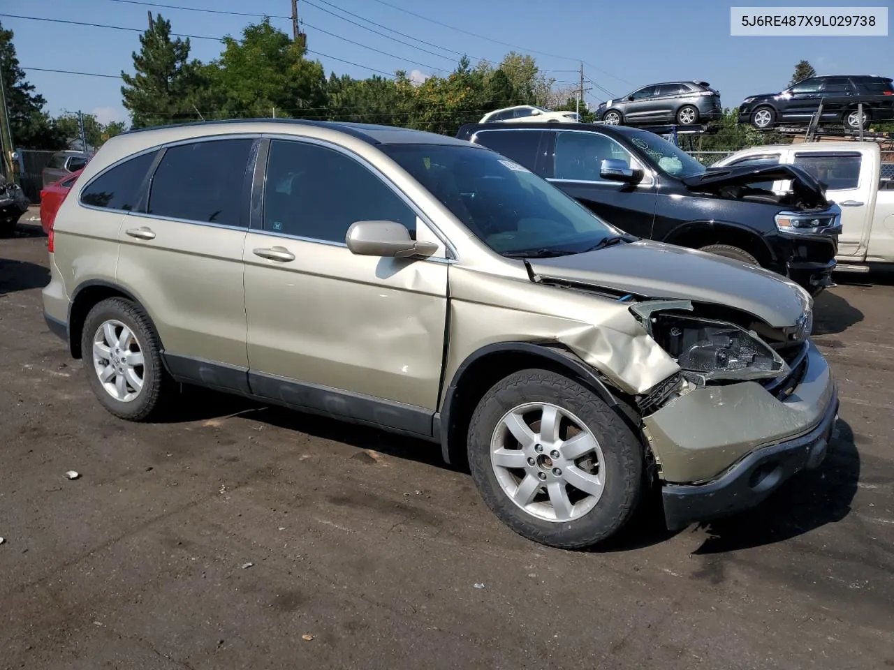 2009 Honda Cr-V Exl VIN: 5J6RE487X9L029738 Lot: 65972514