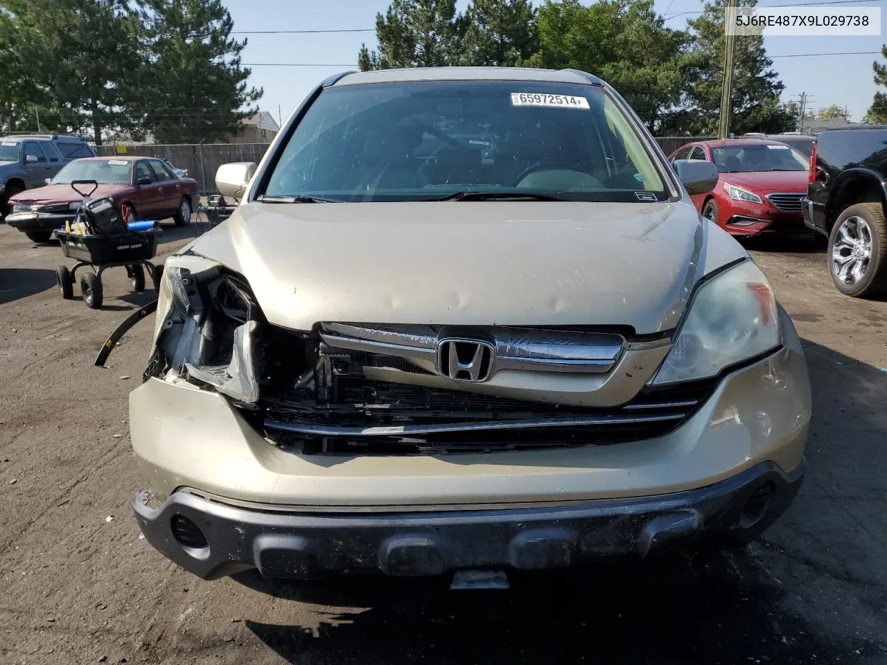 5J6RE487X9L029738 2009 Honda Cr-V Exl