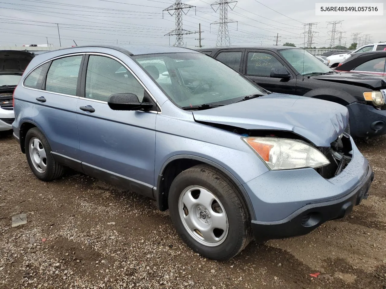 2009 Honda Cr-V Lx VIN: 5J6RE48349L057516 Lot: 66760574