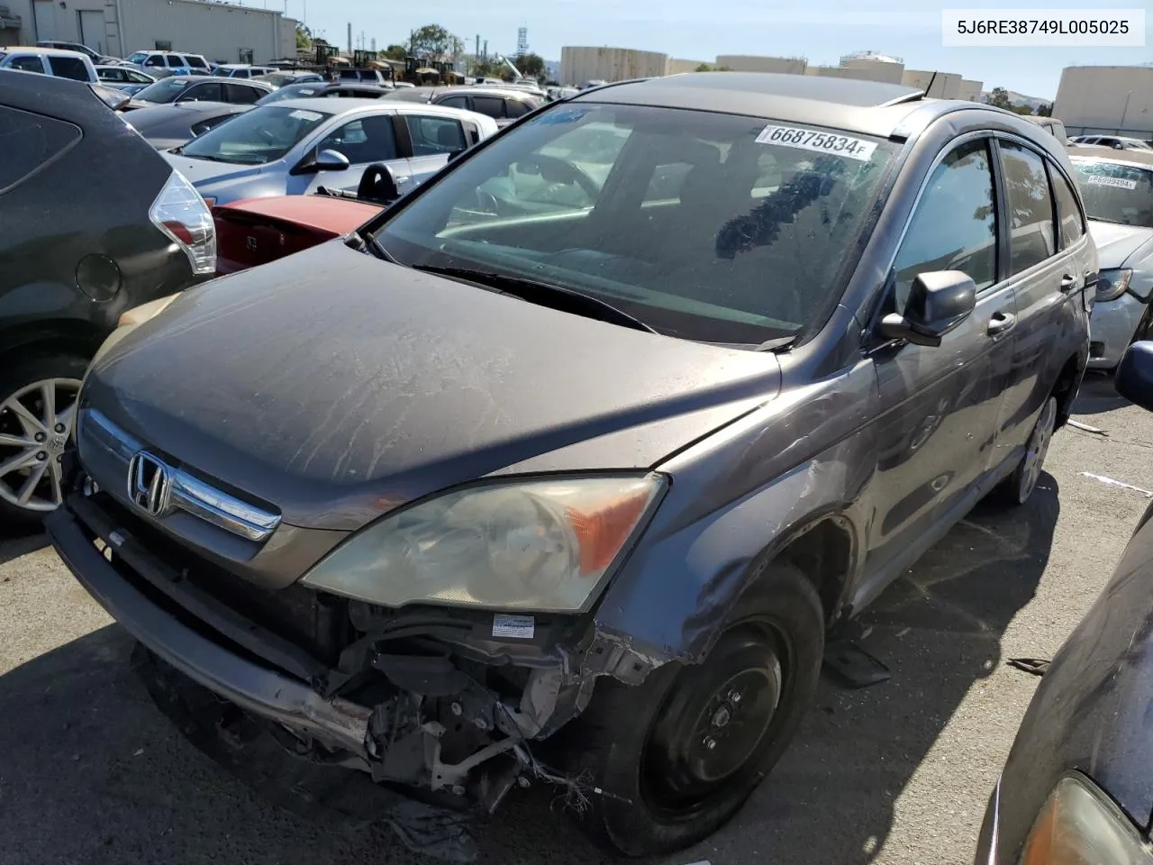 2009 Honda Cr-V Exl VIN: 5J6RE38749L005025 Lot: 66875834