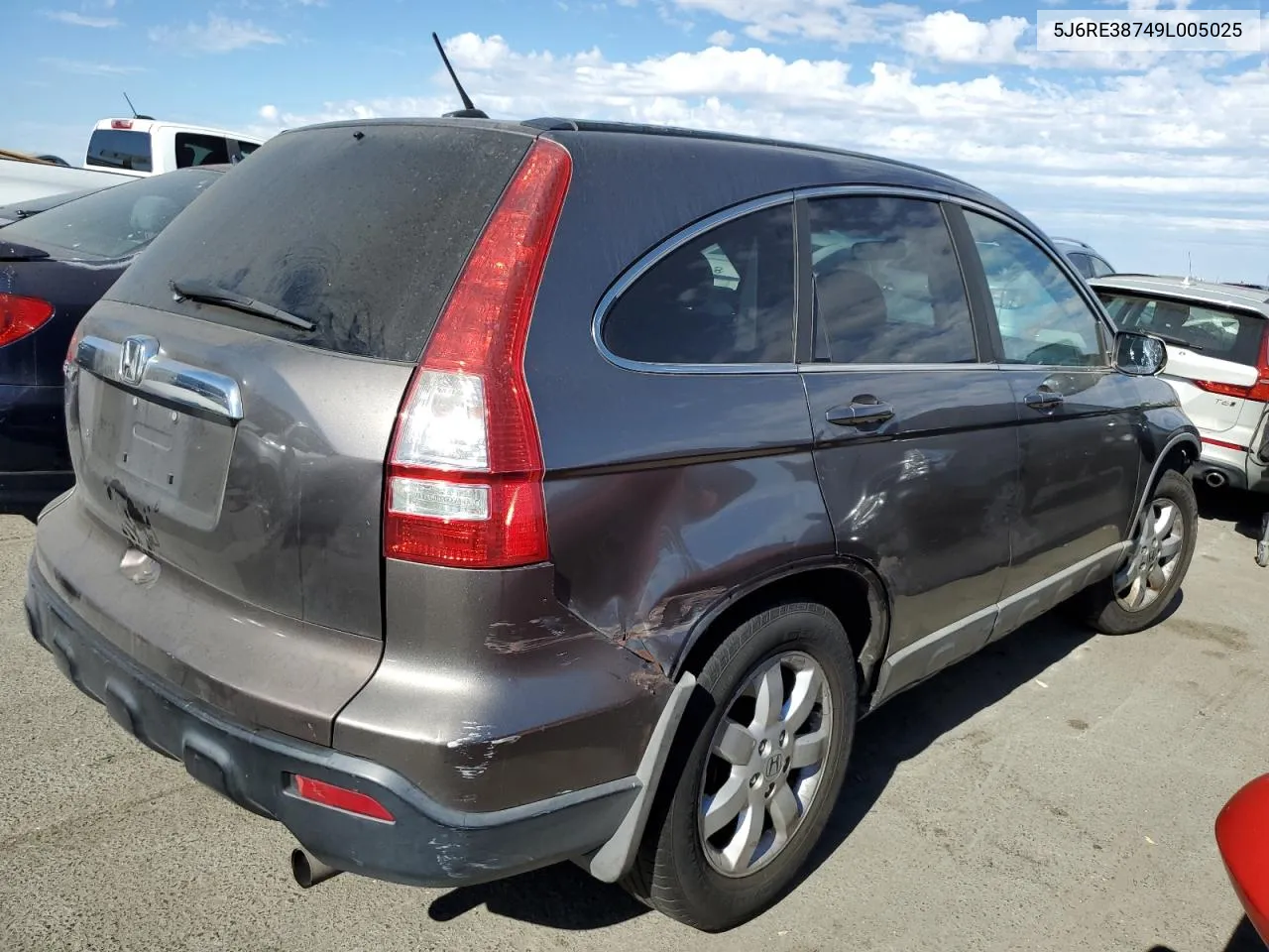 5J6RE38749L005025 2009 Honda Cr-V Exl