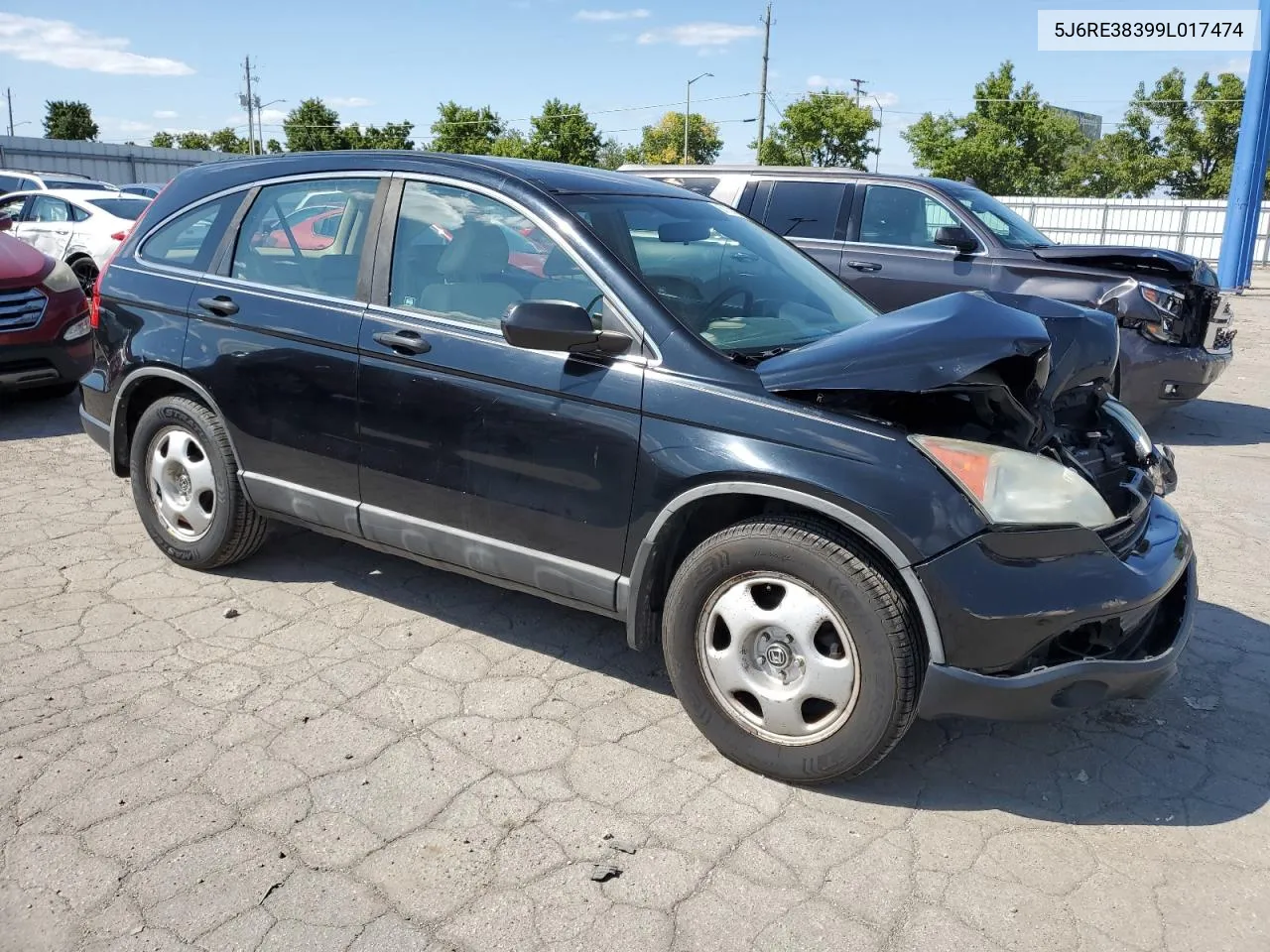 2009 Honda Cr-V Lx VIN: 5J6RE38399L017474 Lot: 67750124