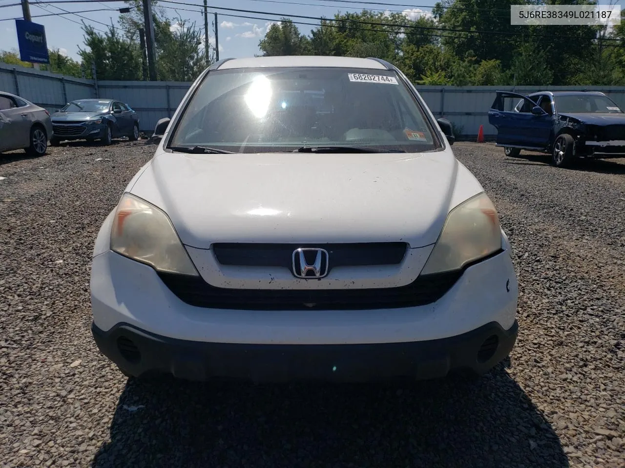 2009 Honda Cr-V Lx VIN: 5J6RE38349L021187 Lot: 68202744