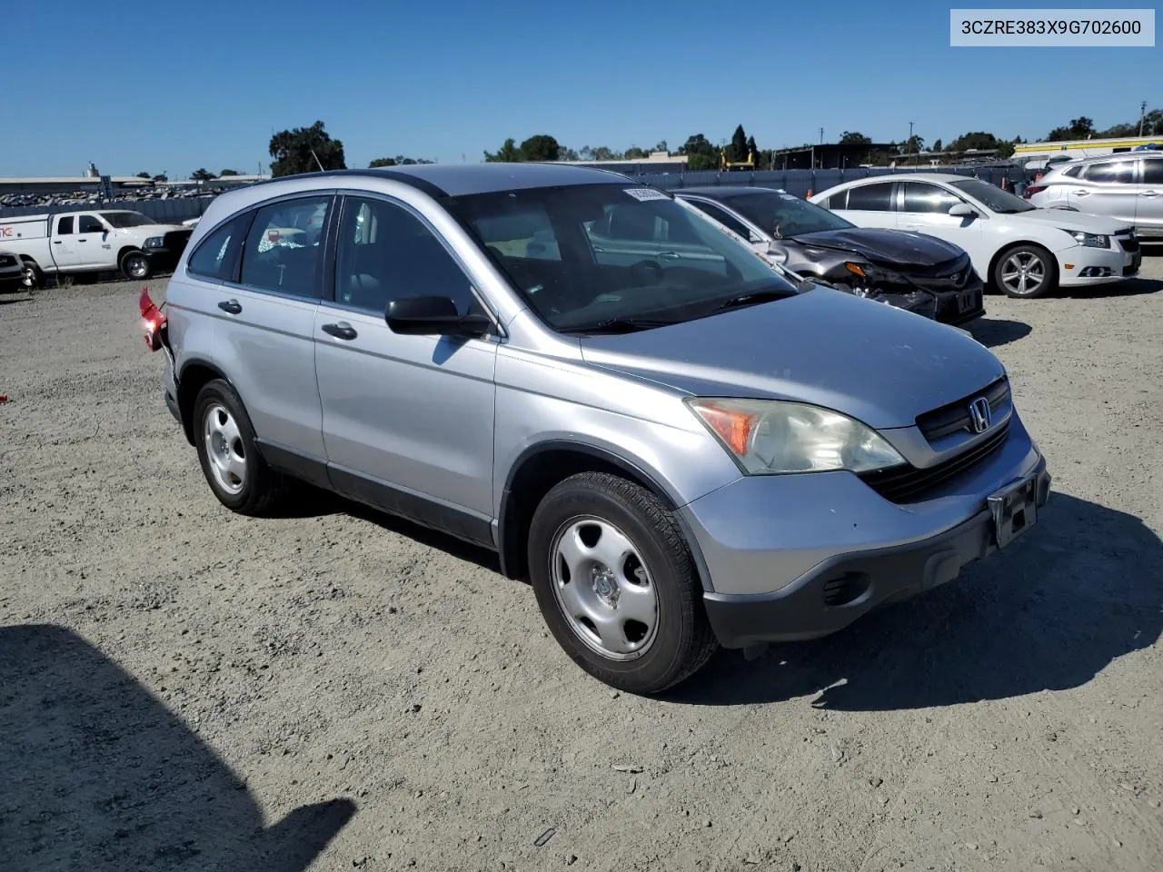 2009 Honda Cr-V Lx VIN: 3CZRE383X9G702600 Lot: 68360364