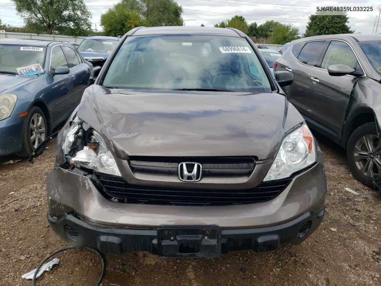 2009 Honda Cr-V Lx VIN: 5J6RE48359L033225 Lot: 68996814