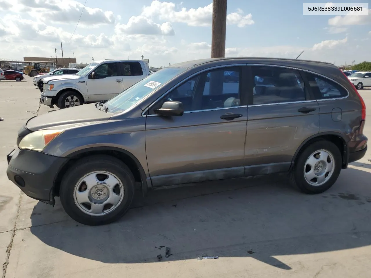 2009 Honda Cr-V Lx VIN: 5J6RE38339L006681 Lot: 69696954