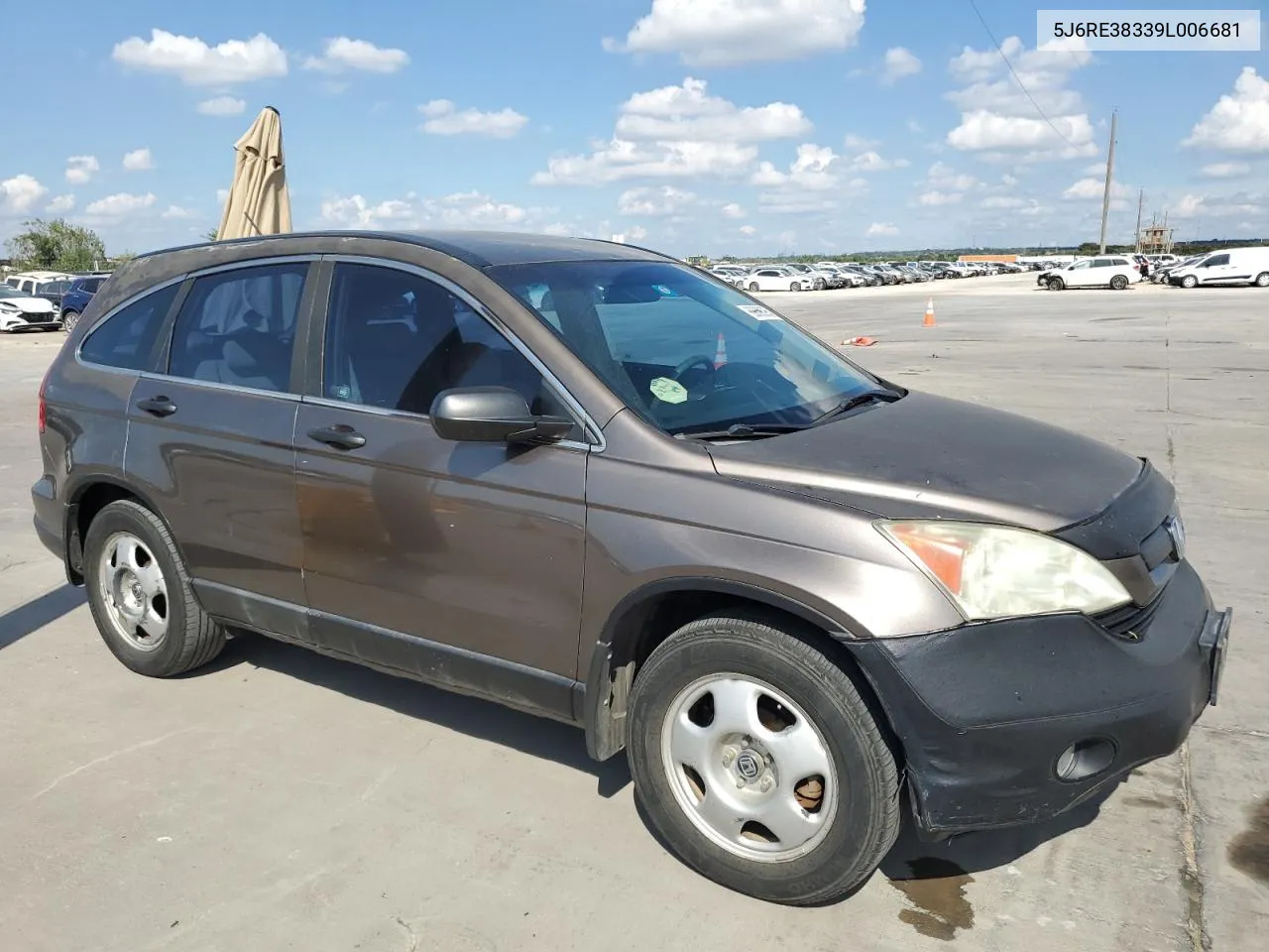 2009 Honda Cr-V Lx VIN: 5J6RE38339L006681 Lot: 69696954