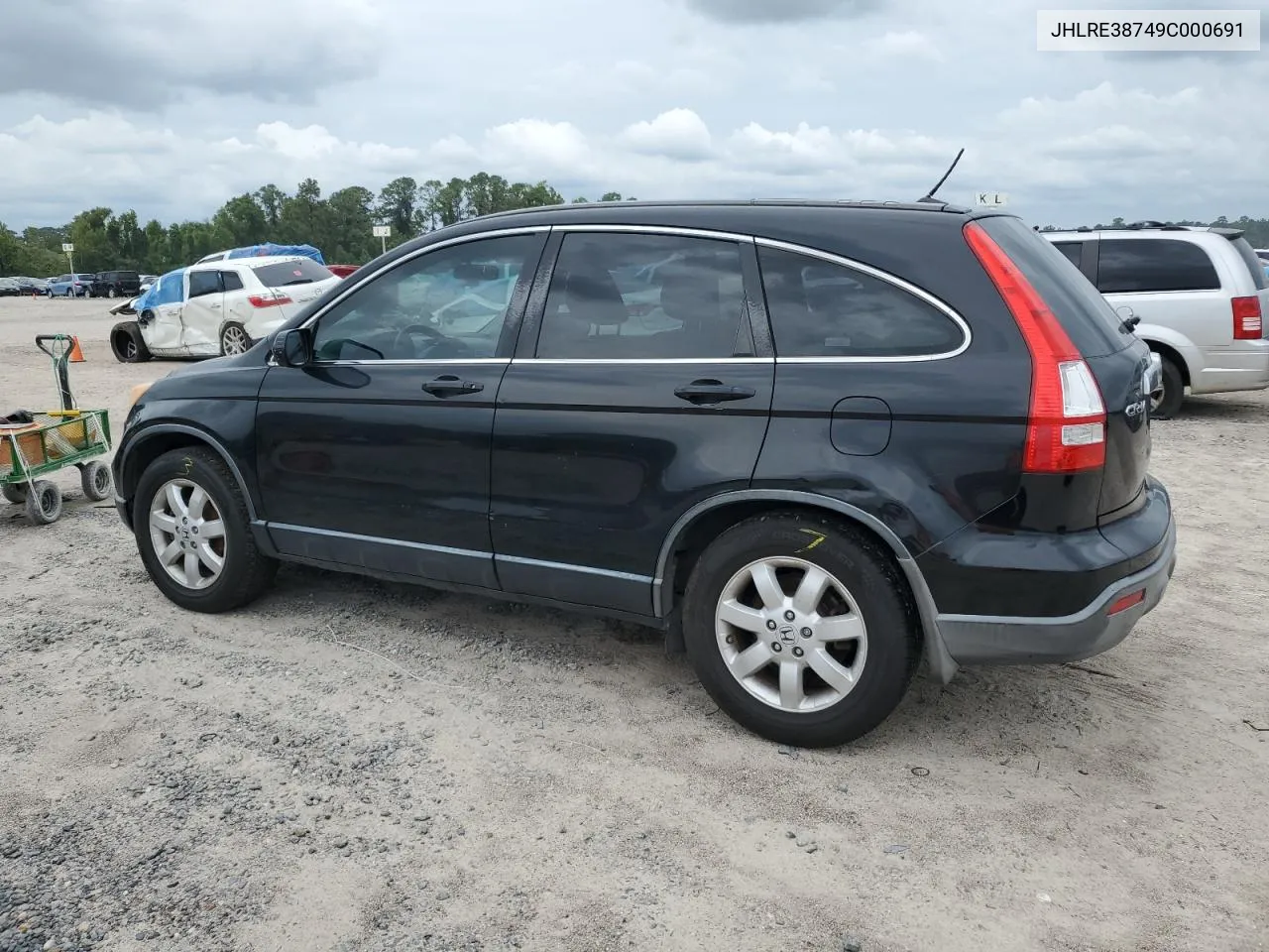 2009 Honda Cr-V Exl VIN: JHLRE38749C000691 Lot: 70089644