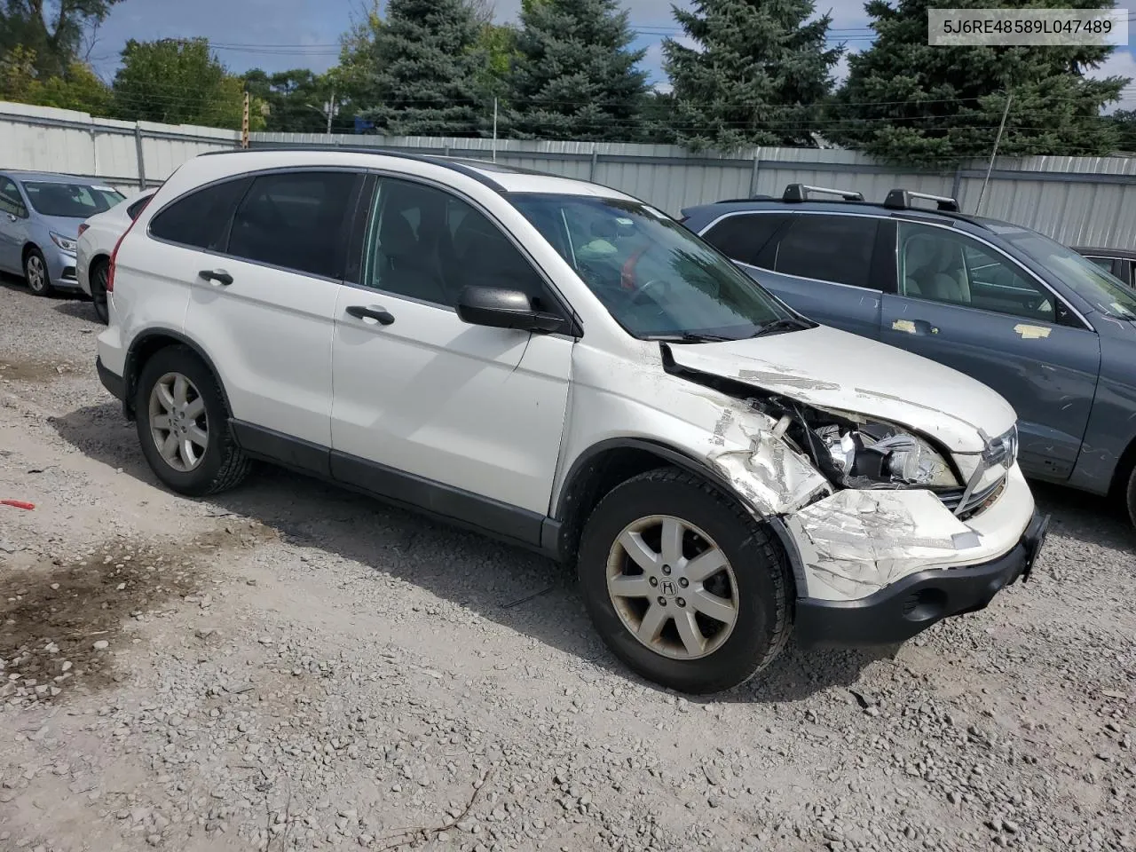 2009 Honda Cr-V Ex VIN: 5J6RE48589L047489 Lot: 70205684