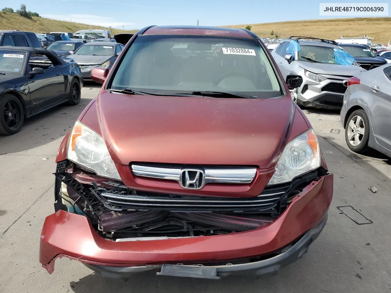 2009 Honda Cr-V Exl VIN: JHLRE48719C006390 Lot: 71032884