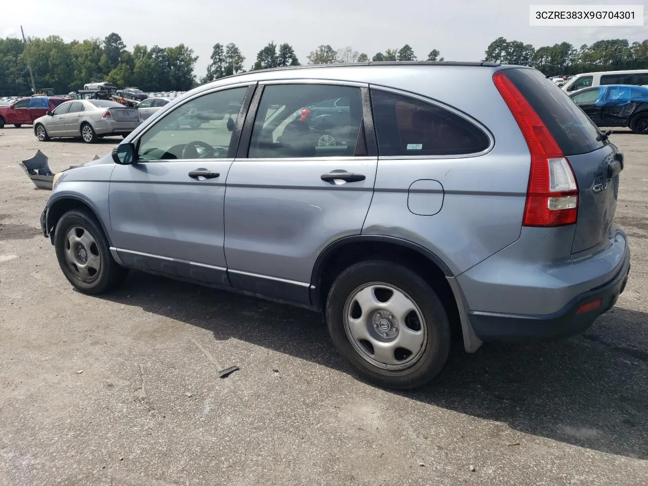 2009 Honda Cr-V Lx VIN: 3CZRE383X9G704301 Lot: 71152414