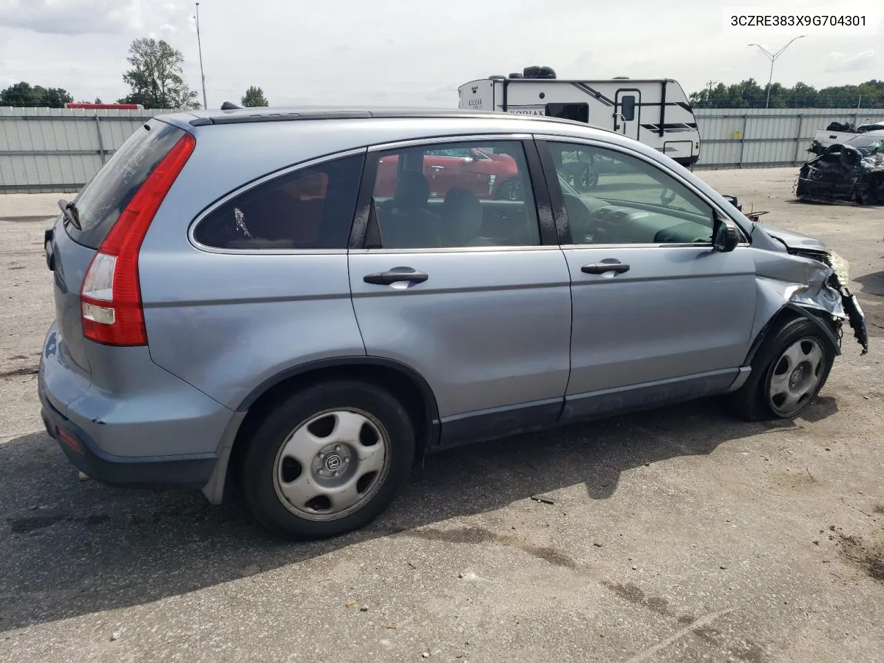 2009 Honda Cr-V Lx VIN: 3CZRE383X9G704301 Lot: 71152414