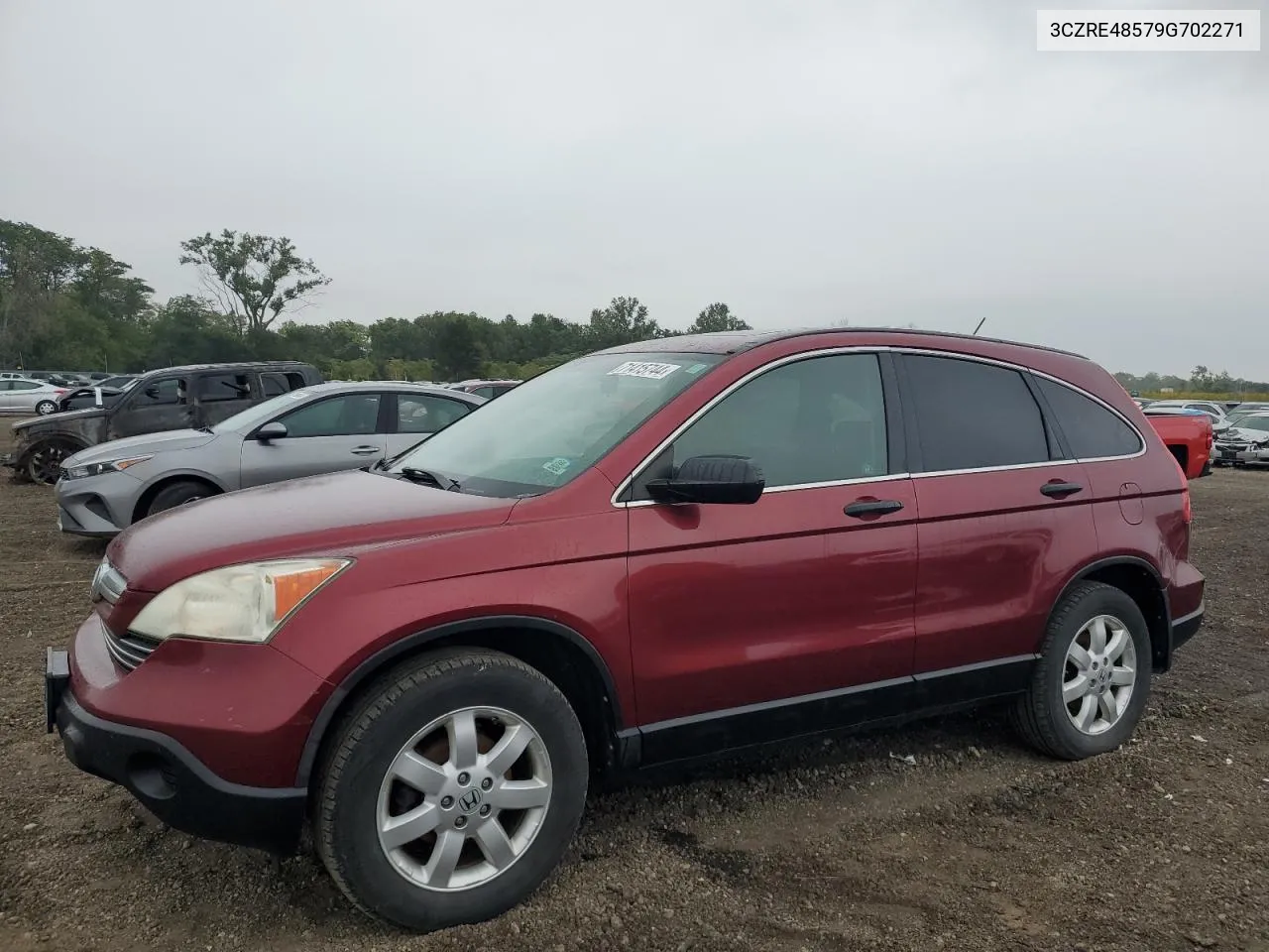 2009 Honda Cr-V Ex VIN: 3CZRE48579G702271 Lot: 71415744