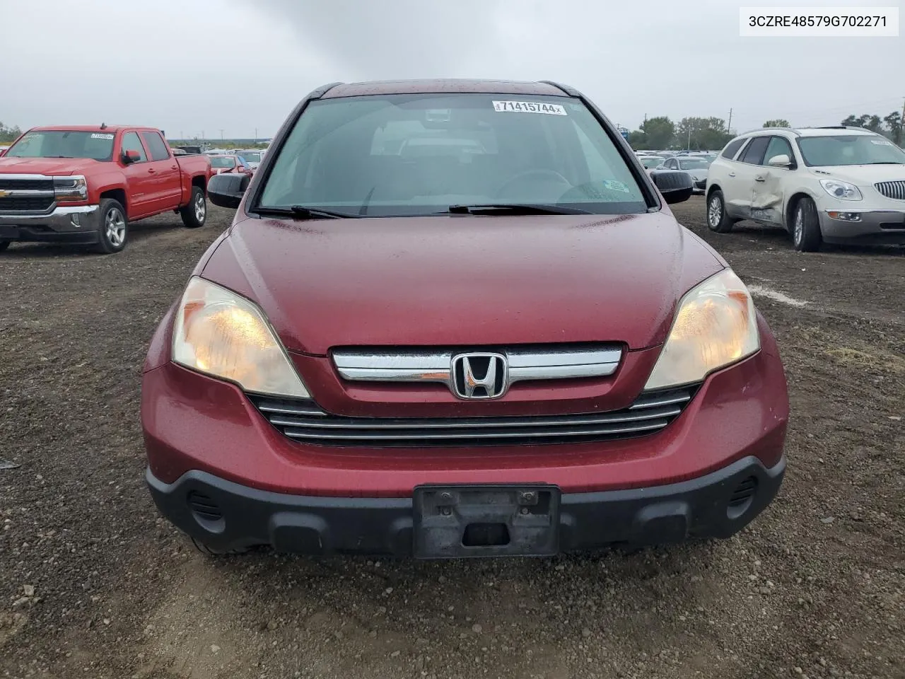 2009 Honda Cr-V Ex VIN: 3CZRE48579G702271 Lot: 71415744